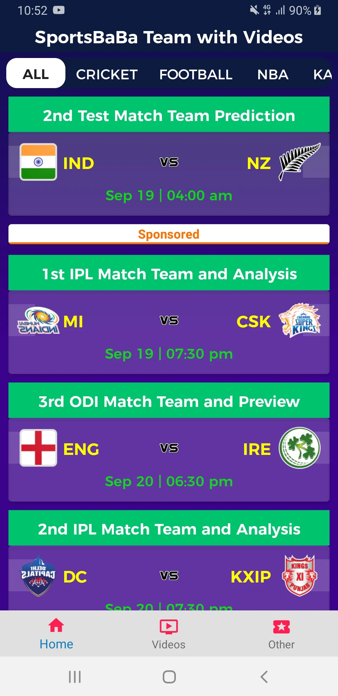 SportsBaBa™: IPL Dream Team | Indus Appstore | Screenshot