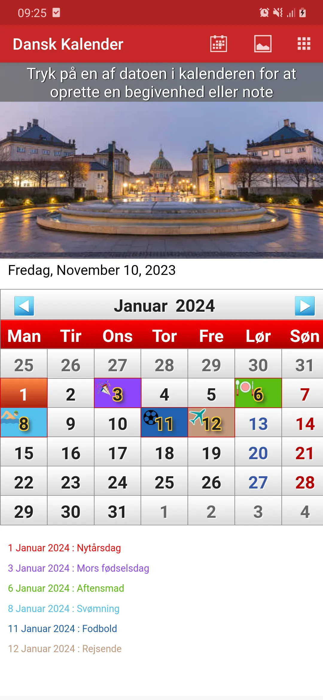 Dansk Kalender 2024 | Indus Appstore | Screenshot