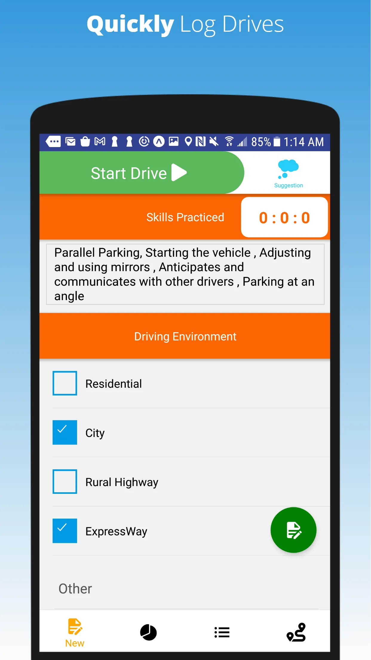 Quick Log - Student Driver Log | Indus Appstore | Screenshot