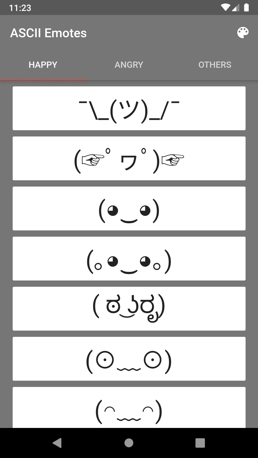 ASCII Emotes | Indus Appstore | Screenshot