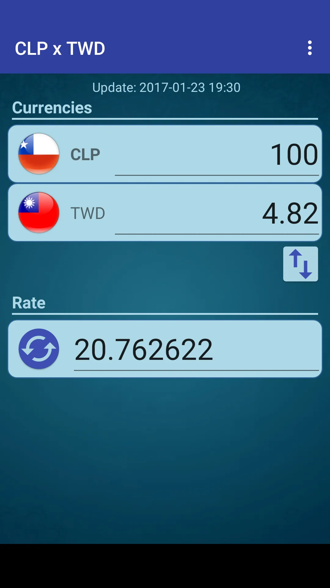 Chile Peso x New Taiwan Dollar | Indus Appstore | Screenshot