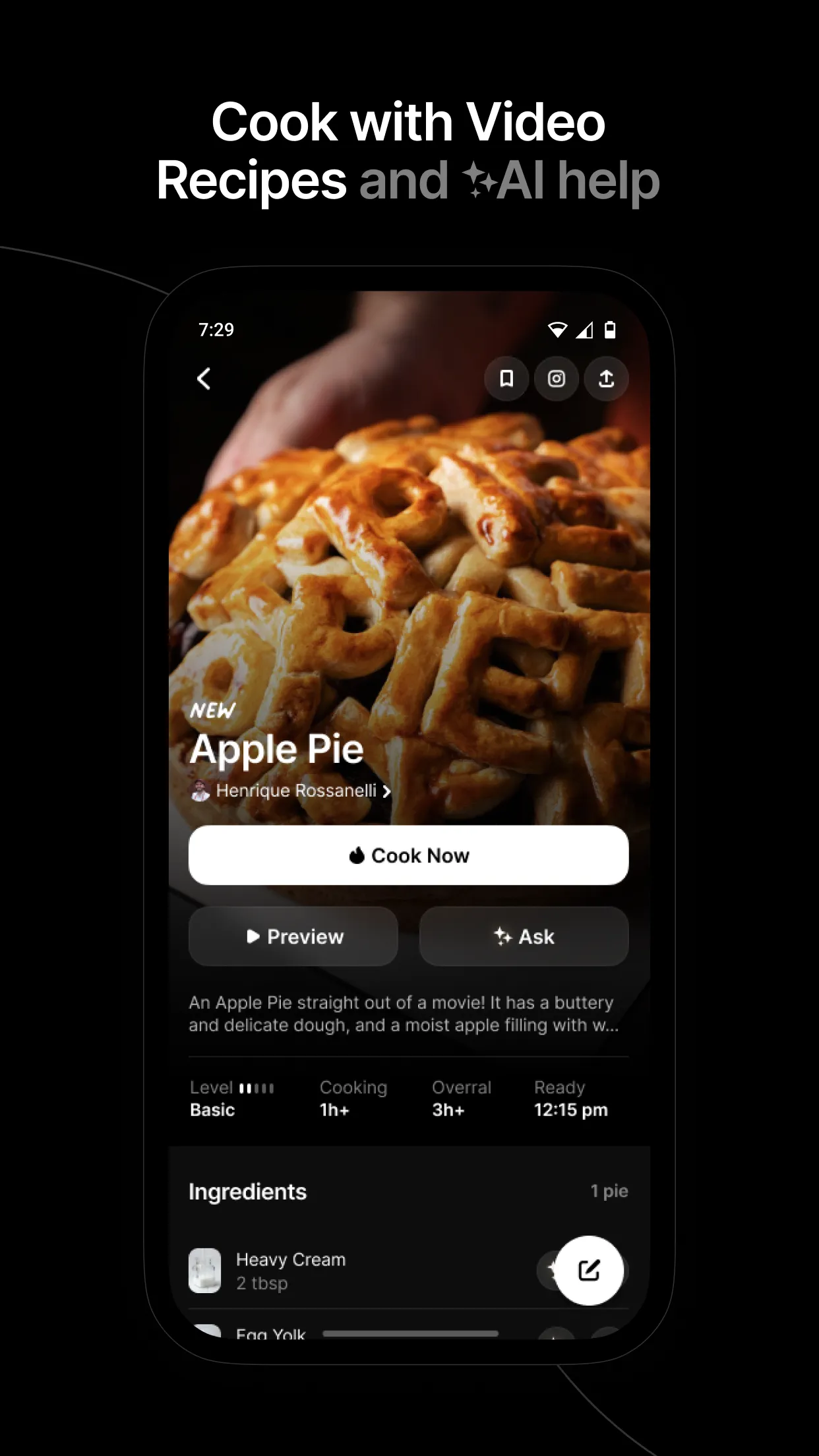 CREME: Create Memorable Meals | Indus Appstore | Screenshot