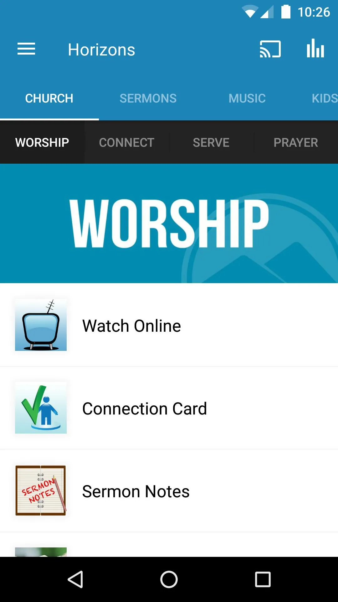 Horizons Church | Indus Appstore | Screenshot