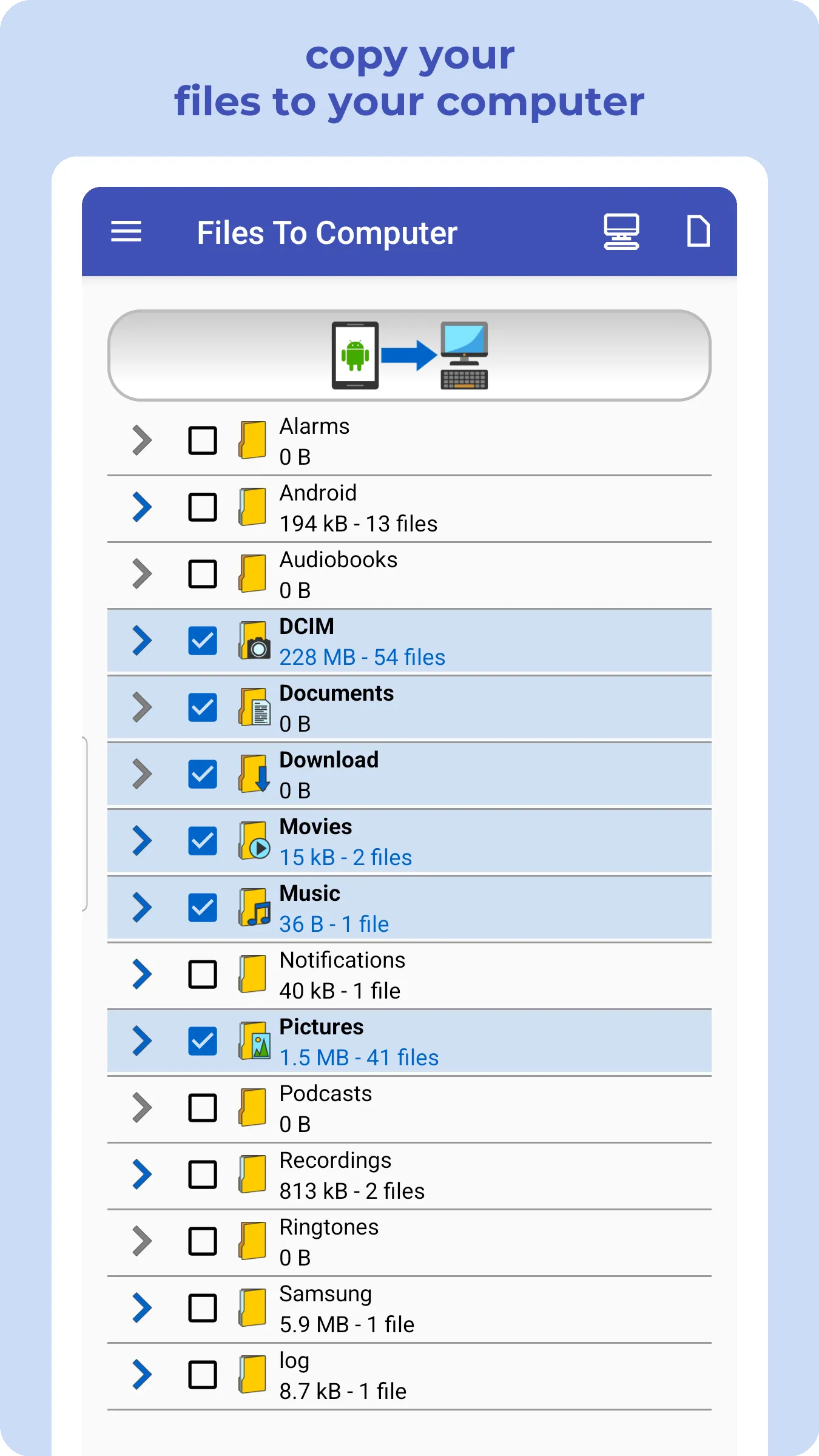 Transfer Files To Computer, PC | Indus Appstore | Screenshot