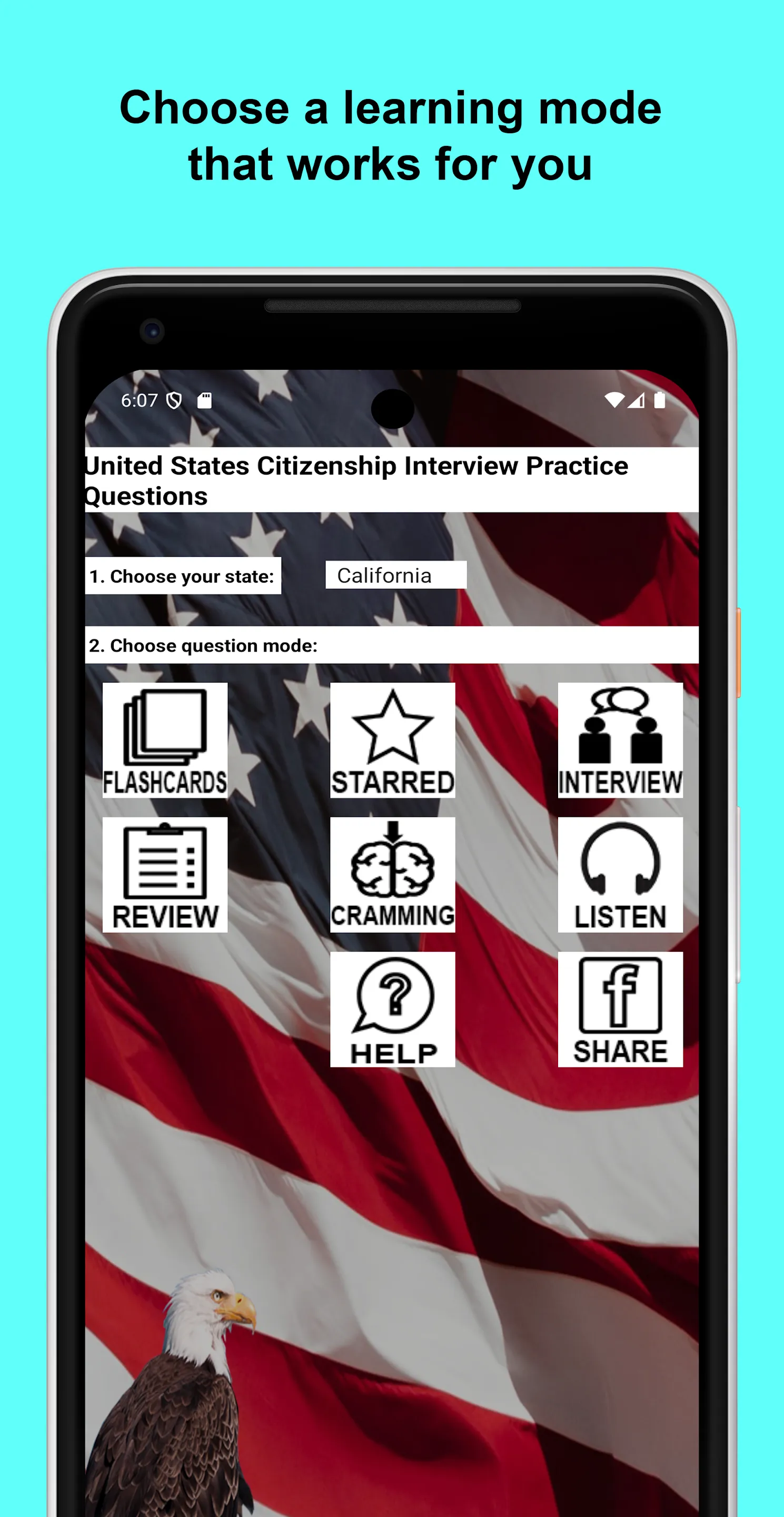 US Citizenship Test 2025 | Indus Appstore | Screenshot