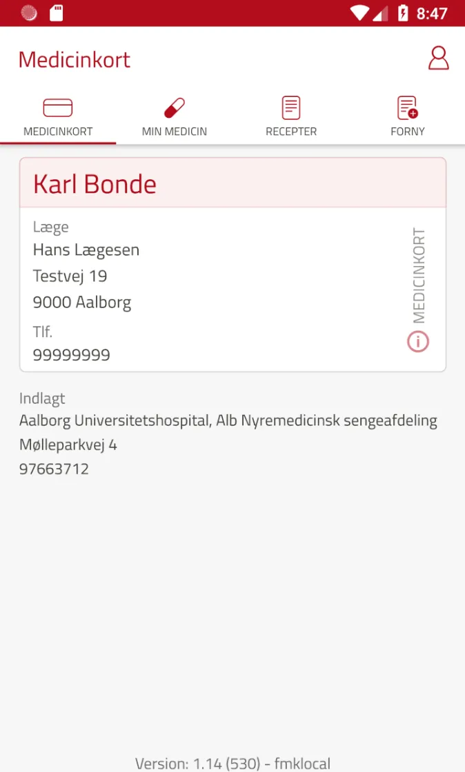 Medicinkortet | Indus Appstore | Screenshot