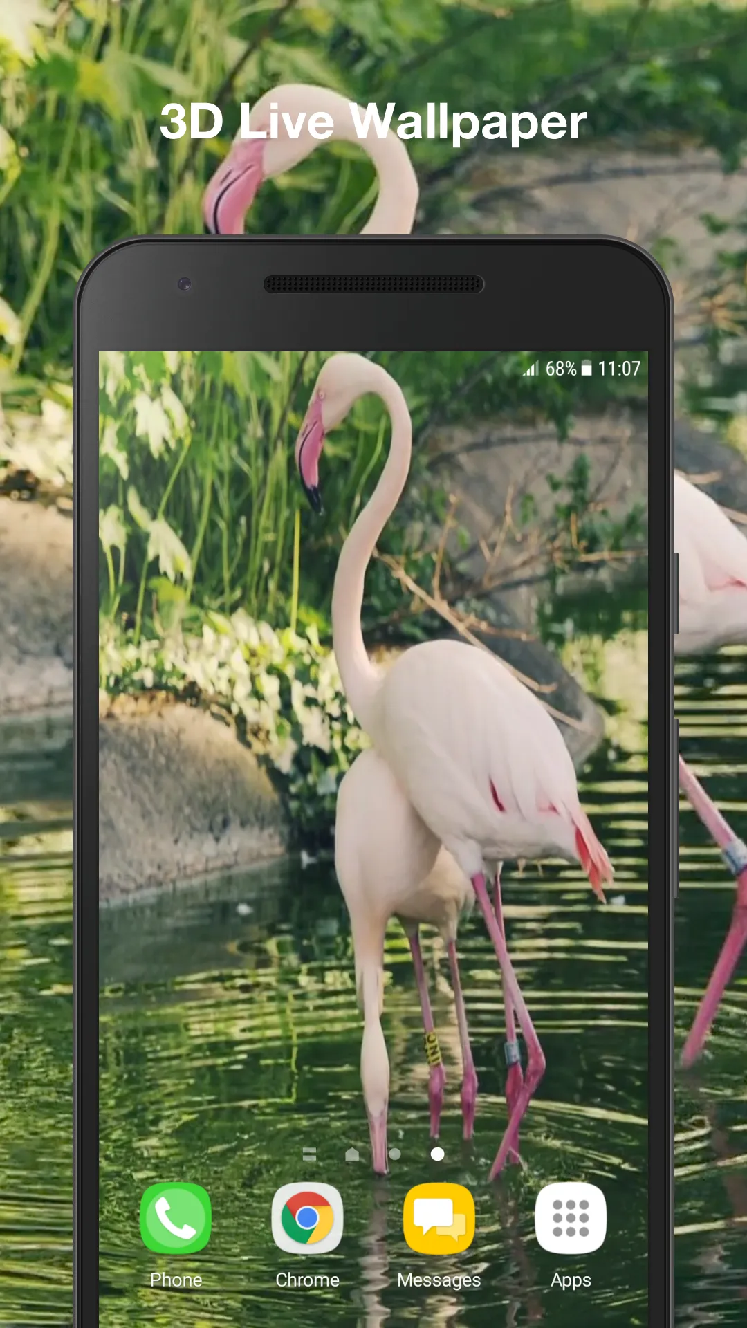 Flamingo Live Wallpaper | Indus Appstore | Screenshot