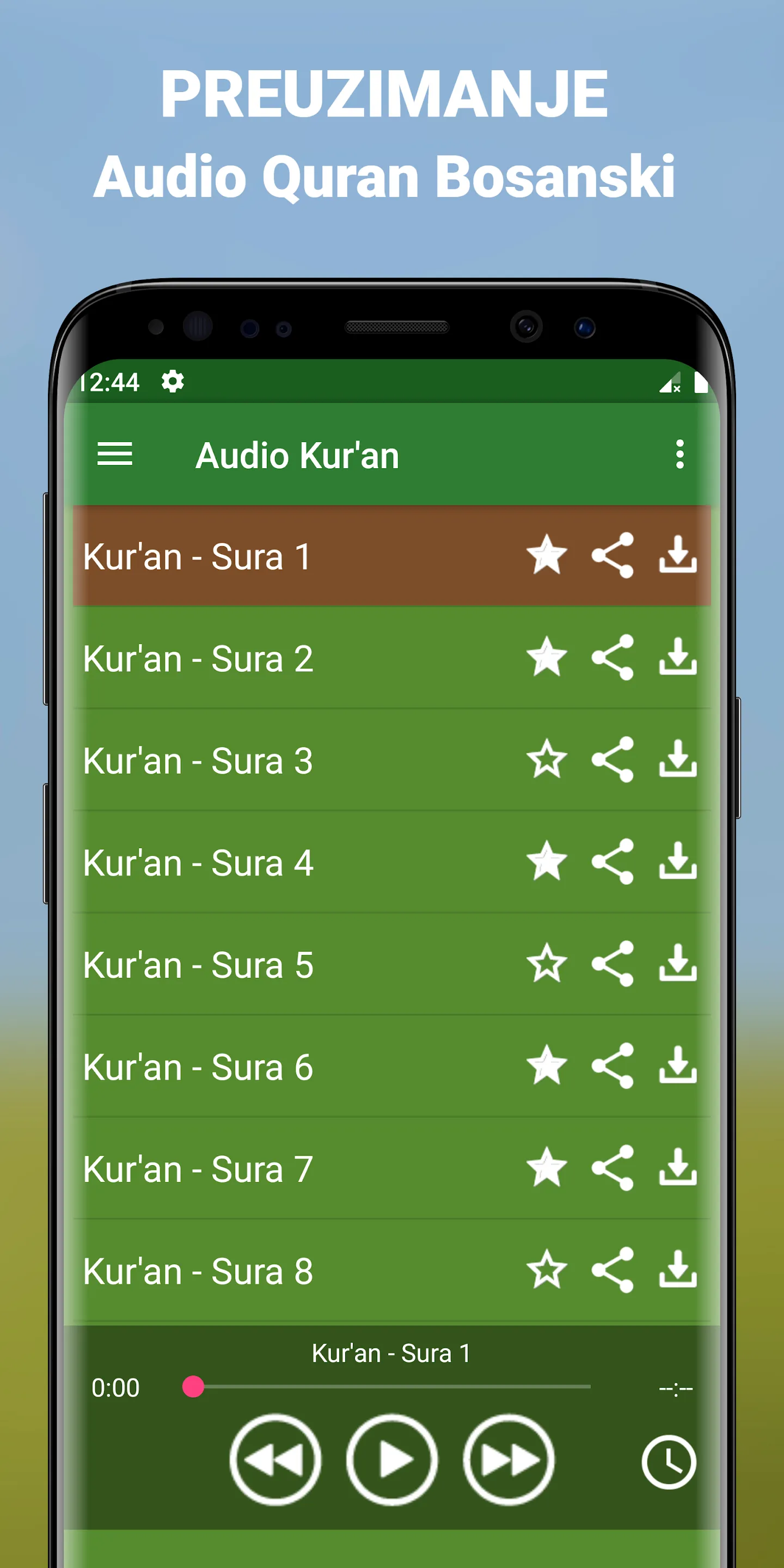 Quran Bosanski Audio mp3 app | Indus Appstore | Screenshot