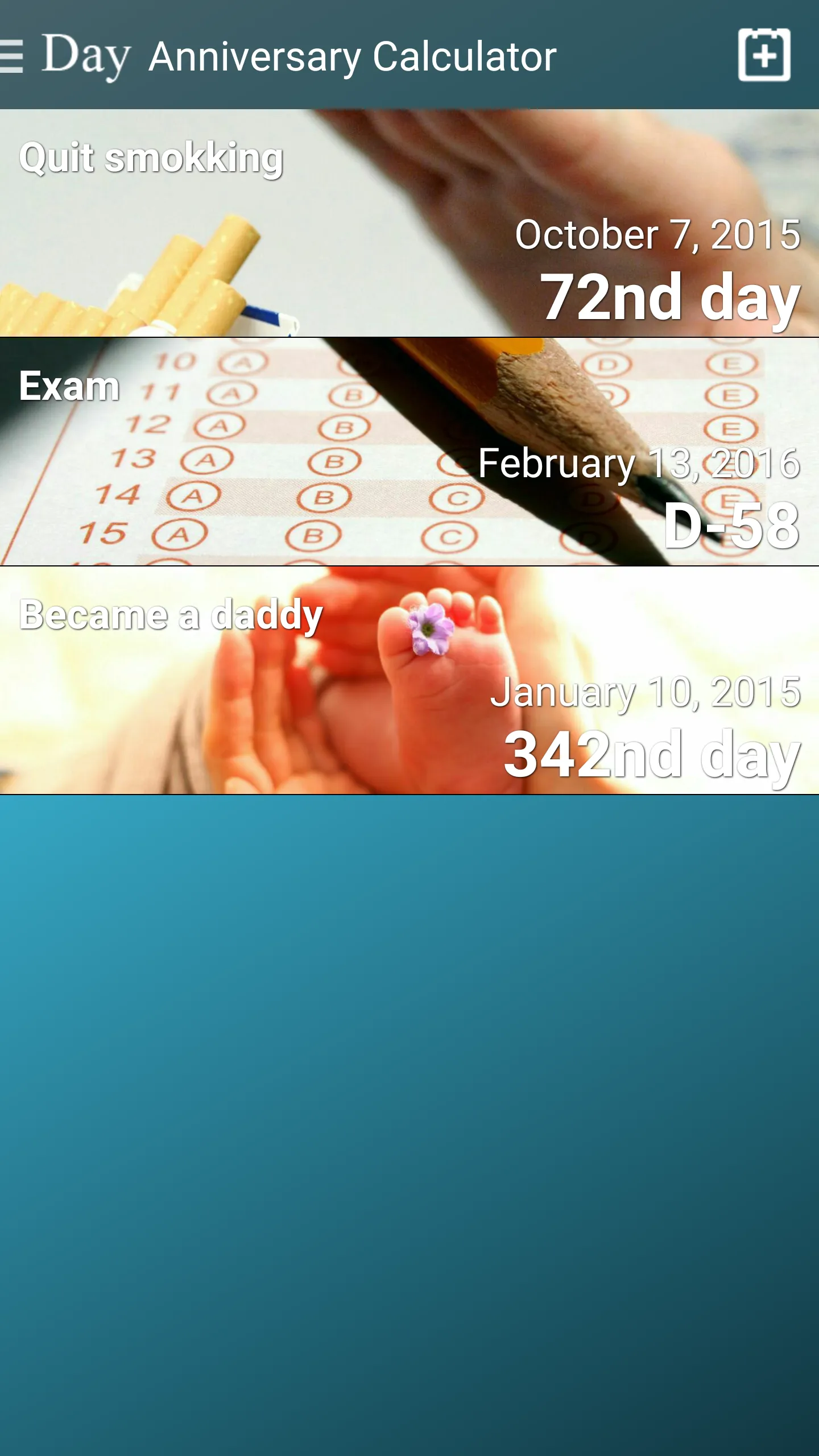 Anniversary Calculator | Indus Appstore | Screenshot