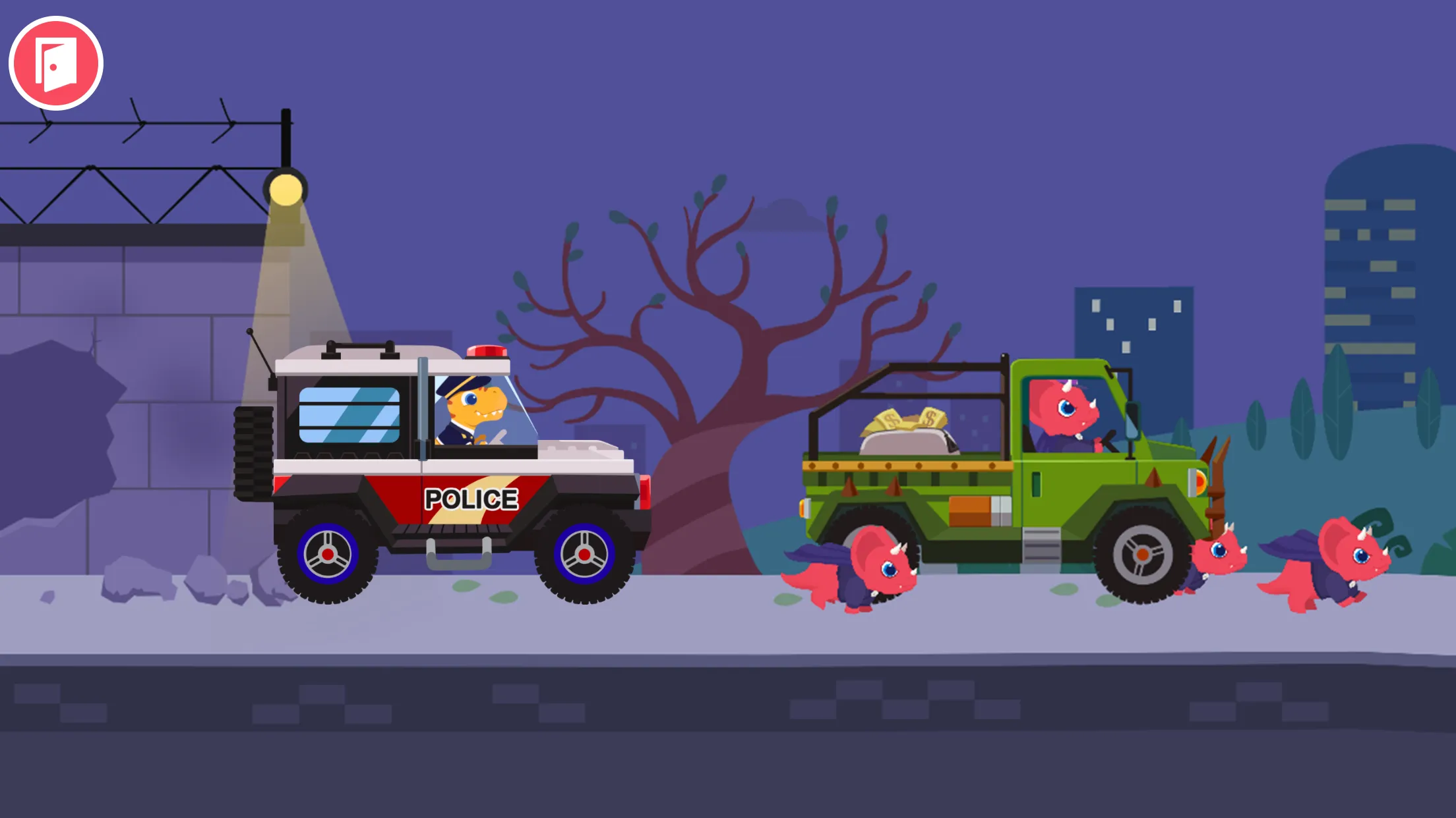 Dinosaur Police Car kids Games | Indus Appstore | Screenshot