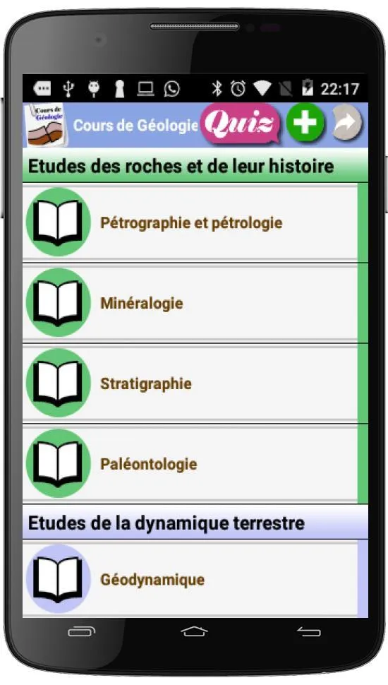 Cours de Géologie | Indus Appstore | Screenshot