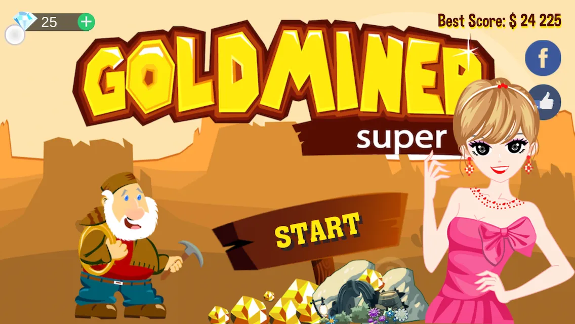 Gold Miner Super | Indus Appstore | Screenshot