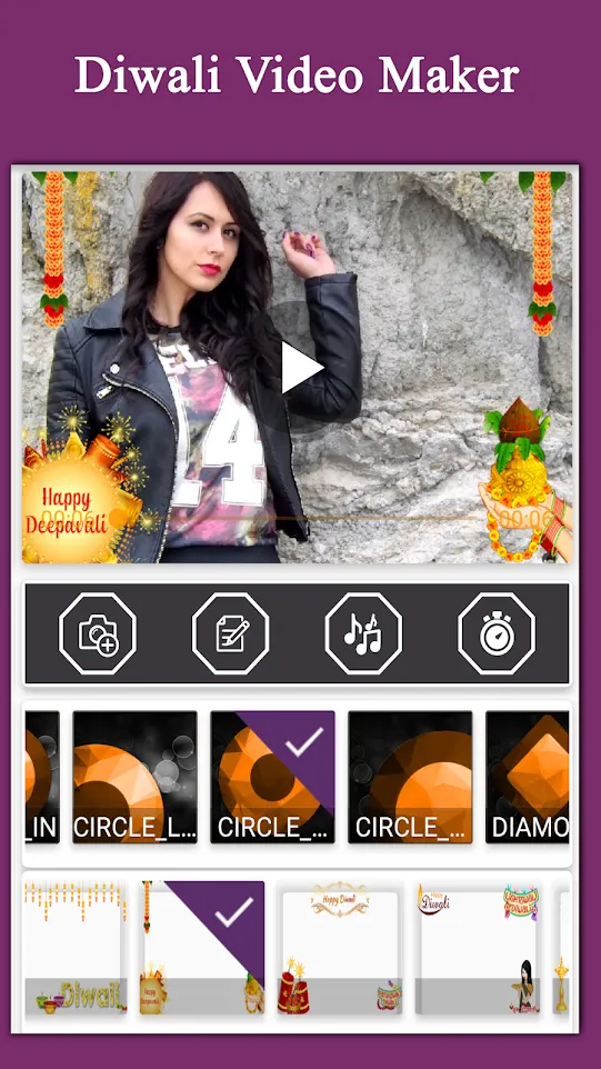 Diwali Video Maker with Photo | Indus Appstore | Screenshot