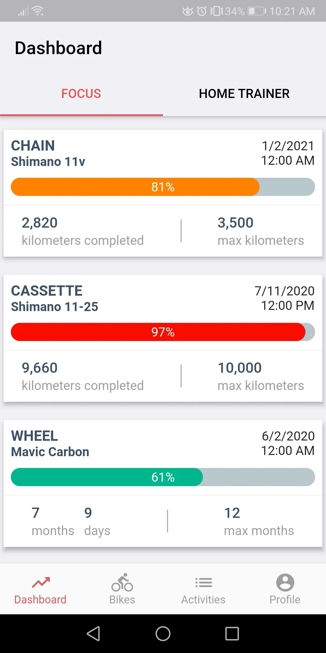 BikeManager -Cycle maintenance | Indus Appstore | Screenshot