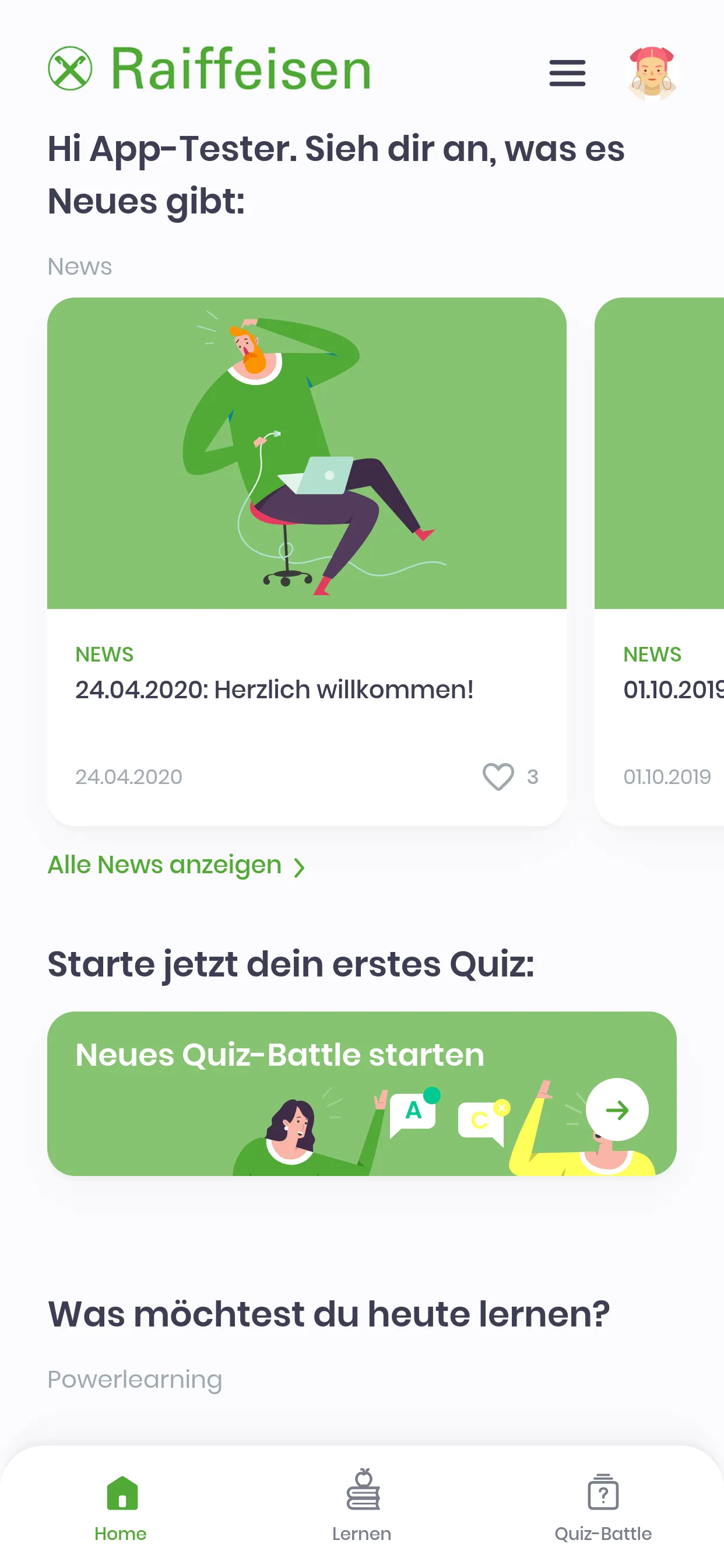 Raiffeisen Azubi-App | Indus Appstore | Screenshot