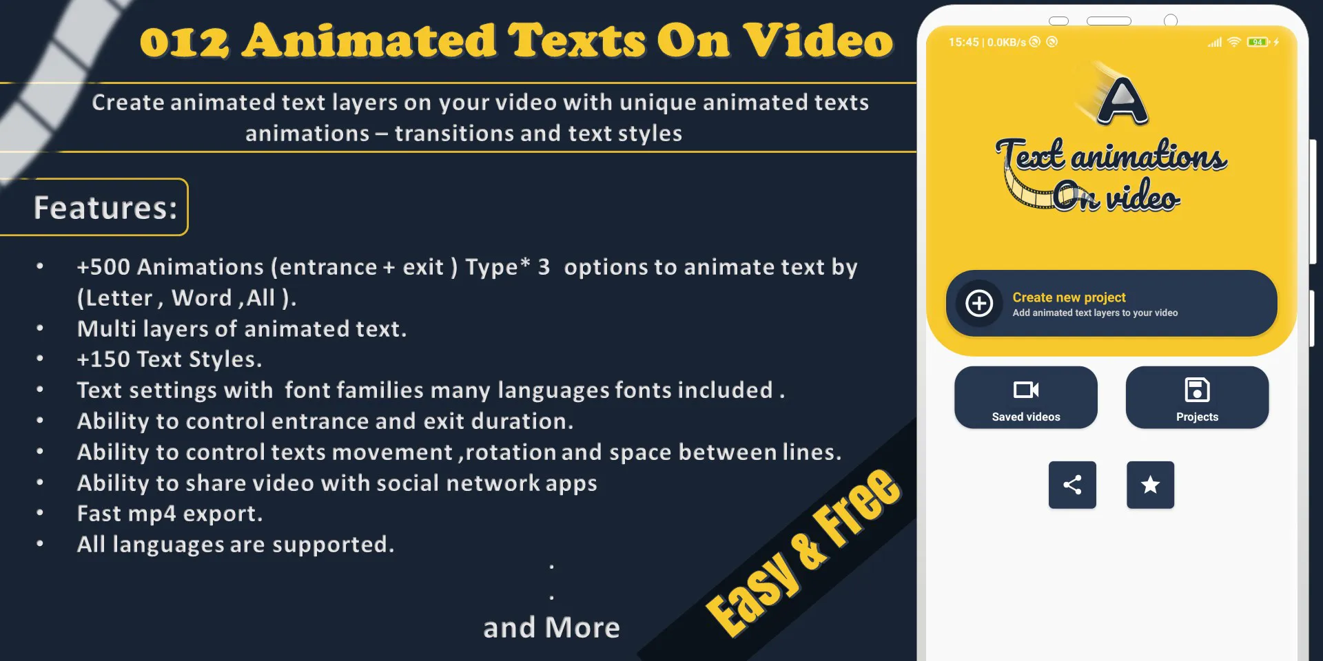 012 Animated text on video : 0 | Indus Appstore | Screenshot