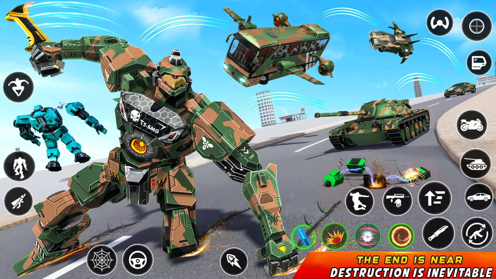 Army Bus Robot Car Game 3d | Indus Appstore | Screenshot