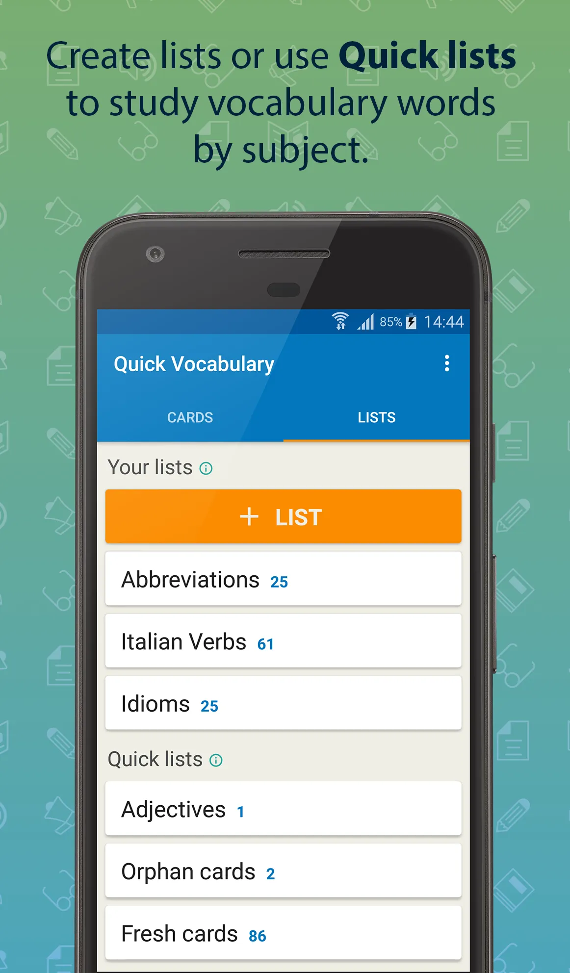 Quick Vocabulary | Indus Appstore | Screenshot