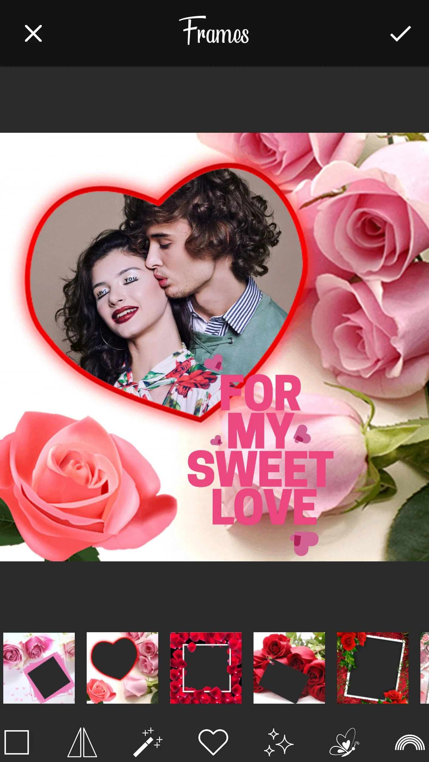 Rose Photo Frames Maker | Indus Appstore | Screenshot