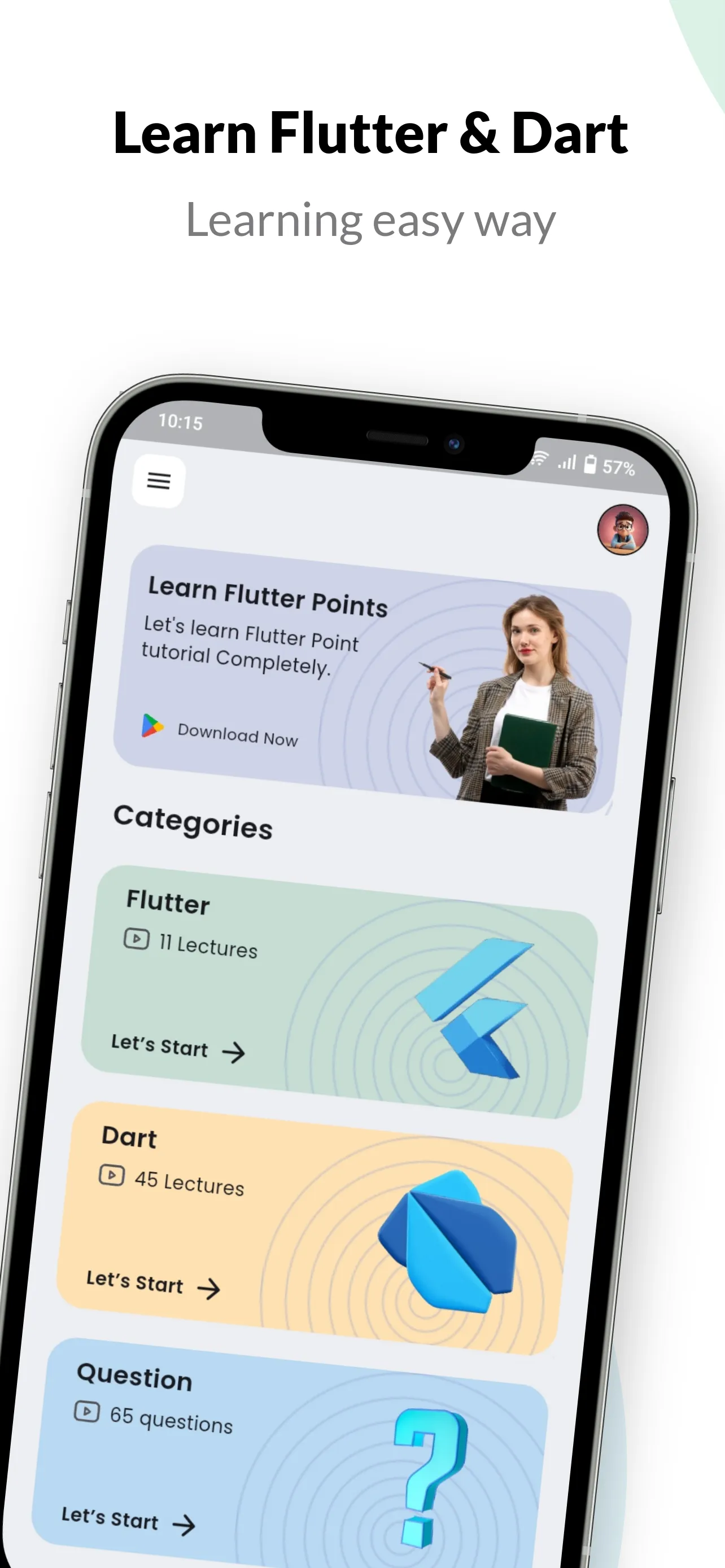 Learn Flutter and Dart | Indus Appstore | Screenshot