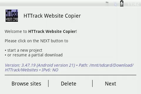 HTTrack Website Copier | Indus Appstore | Screenshot