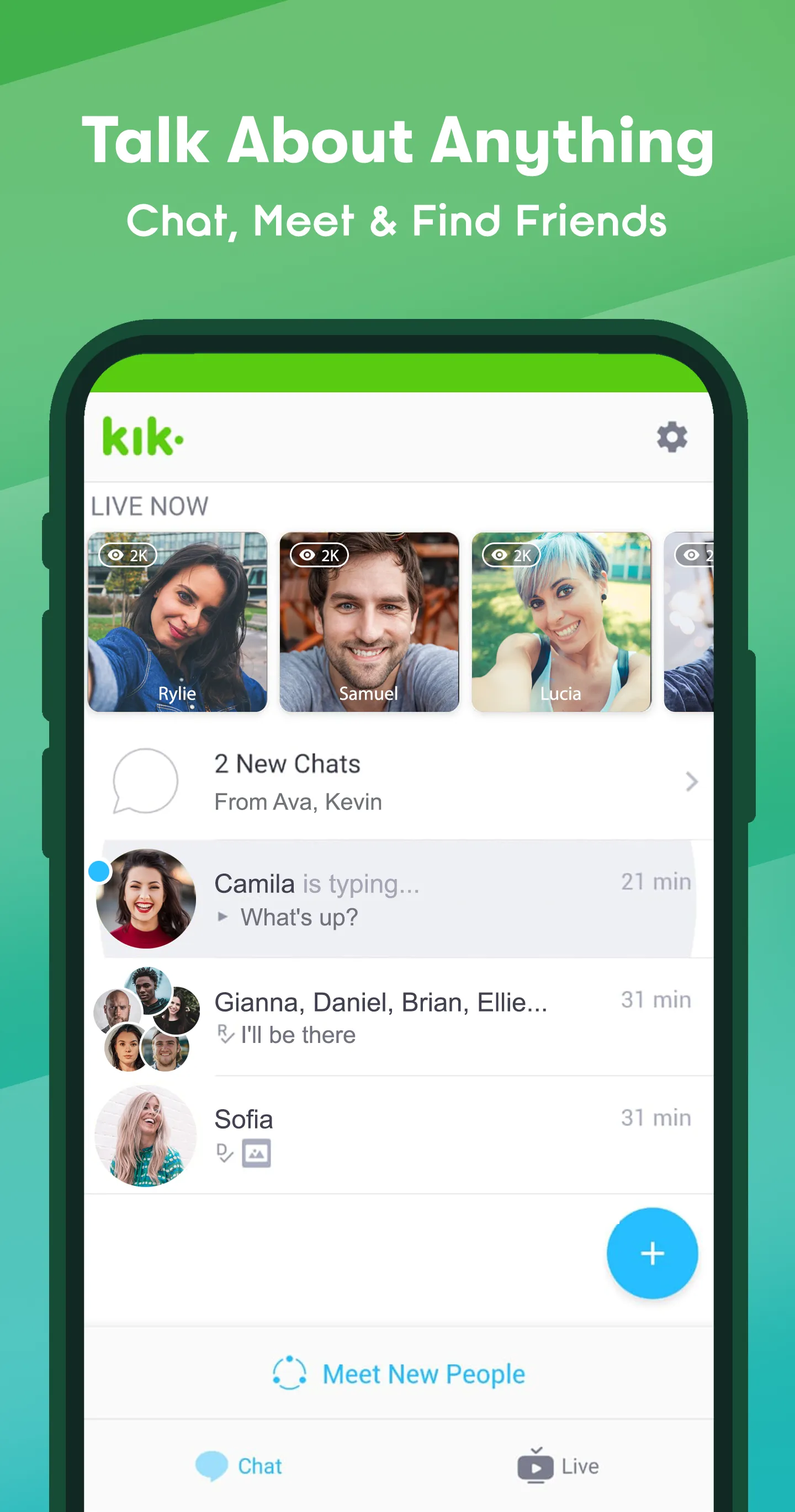 Kik — Messaging & Chat App | Indus Appstore | Screenshot