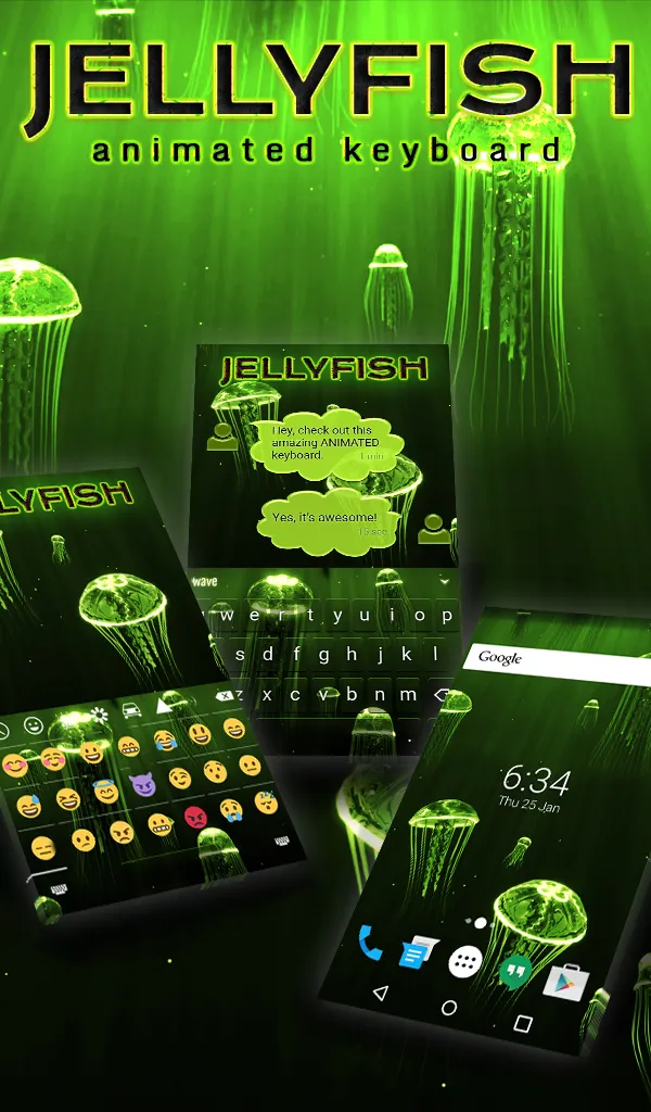 Jellyfish Keyboard & Wallpaper | Indus Appstore | Screenshot