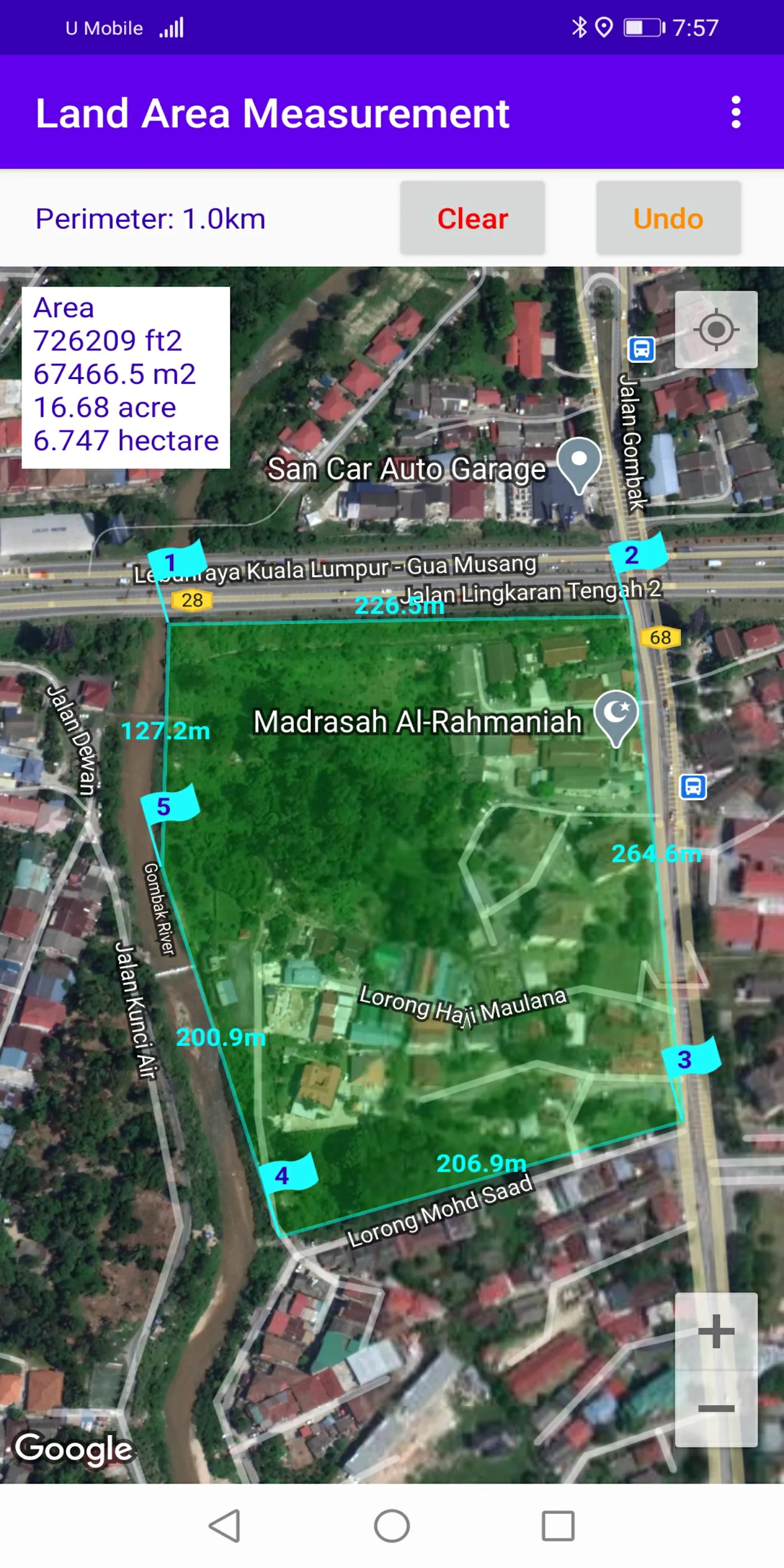 Land Area Measurement | Indus Appstore | Screenshot