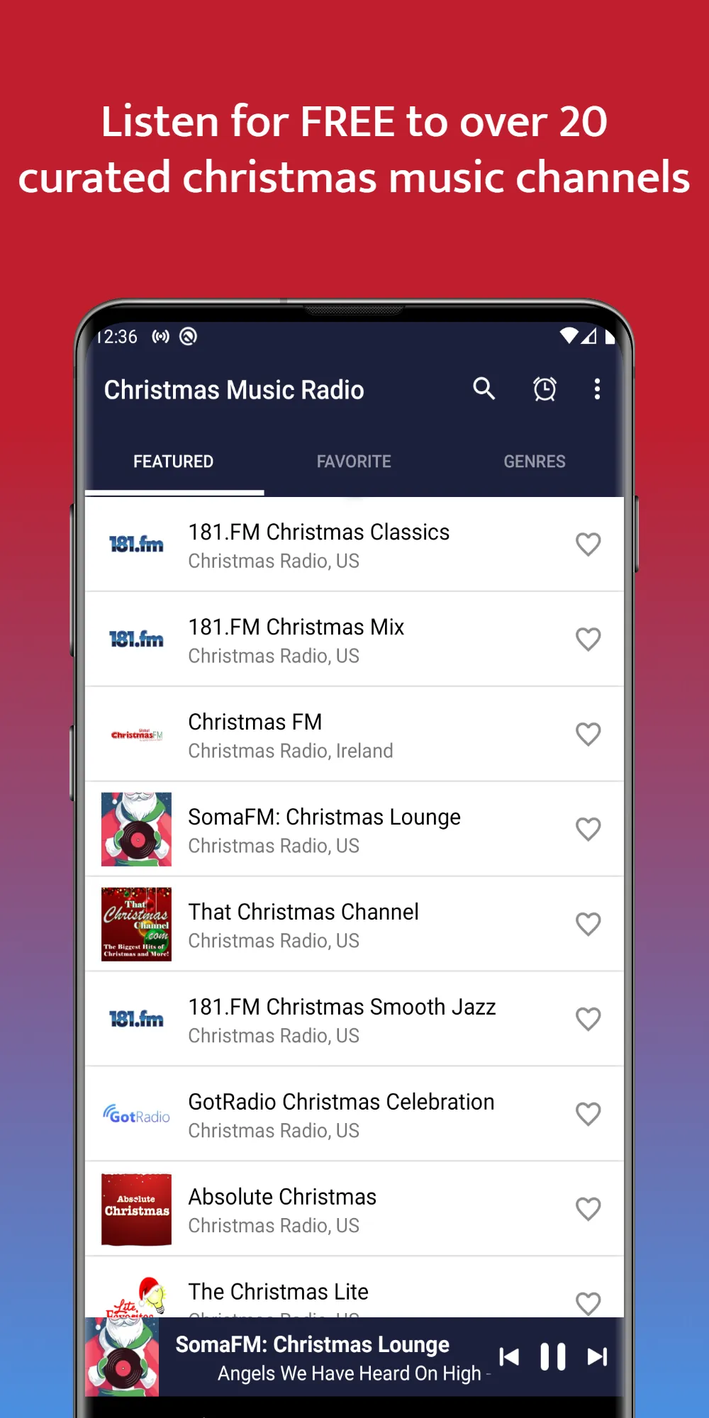 Christmas Music Radio 2024 | Indus Appstore | Screenshot