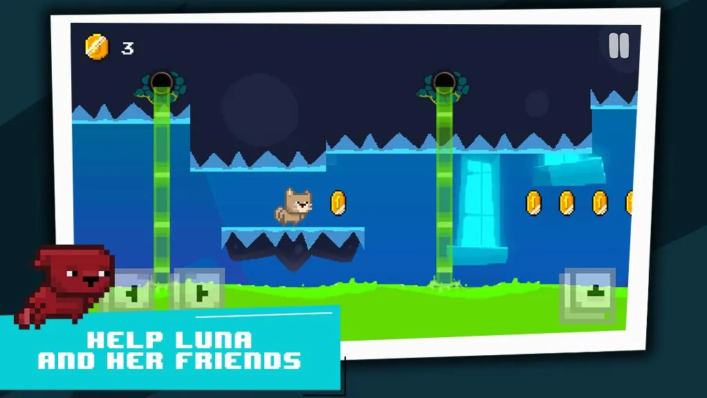 Super Cat Runner 8 bit 2D | Indus Appstore | Screenshot