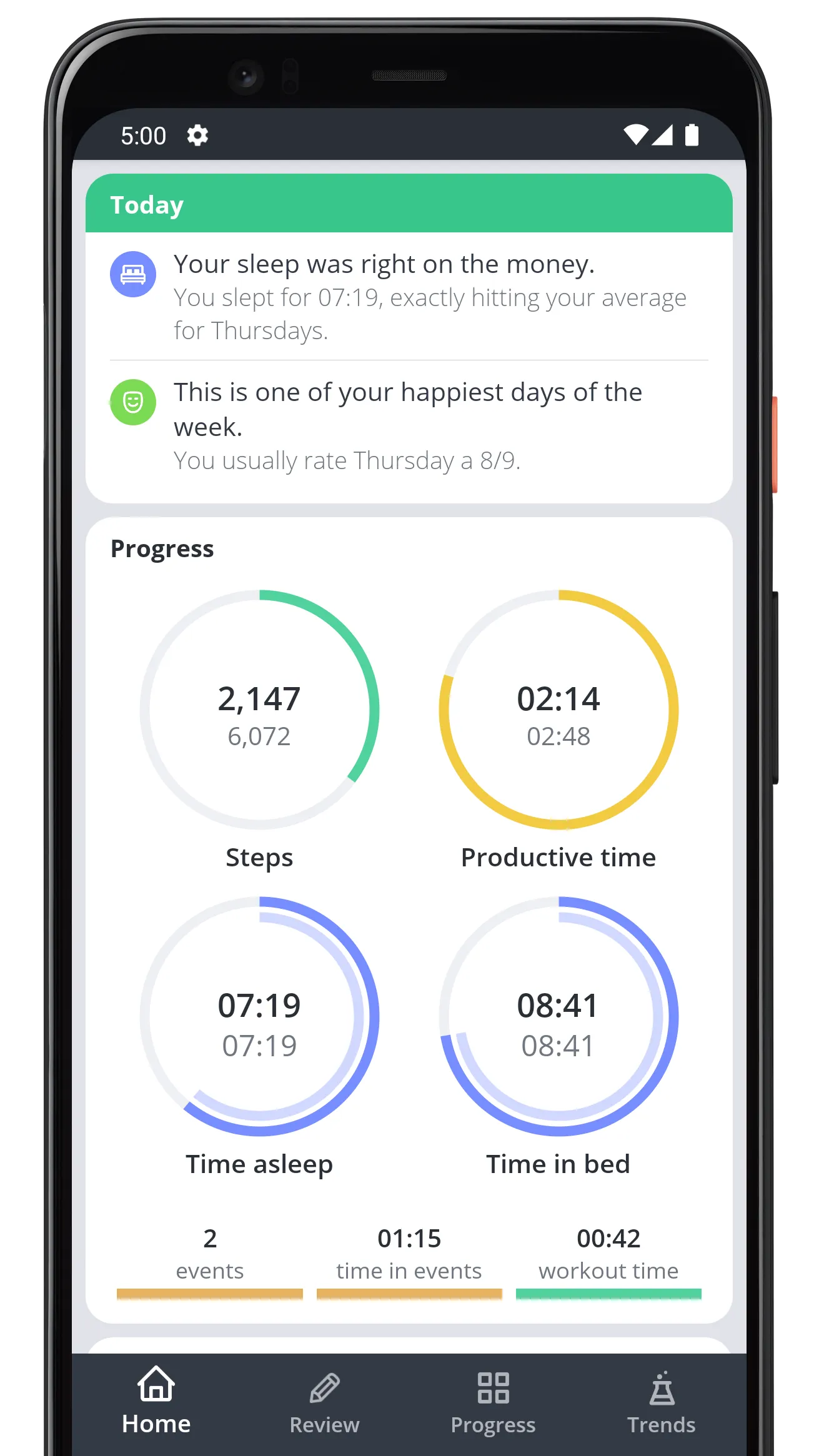 Exist: track everything | Indus Appstore | Screenshot