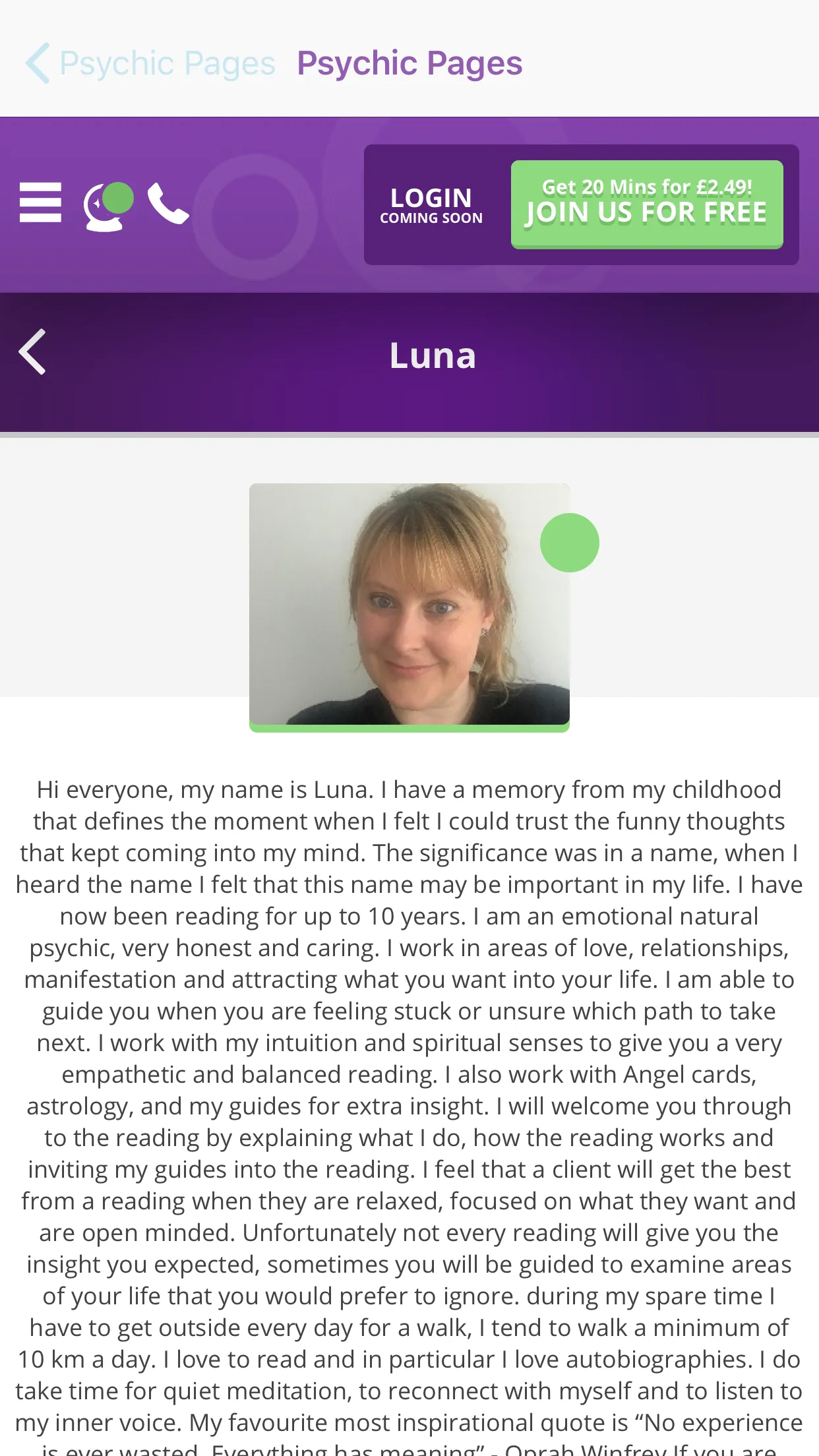 Psychic Pages | Indus Appstore | Screenshot