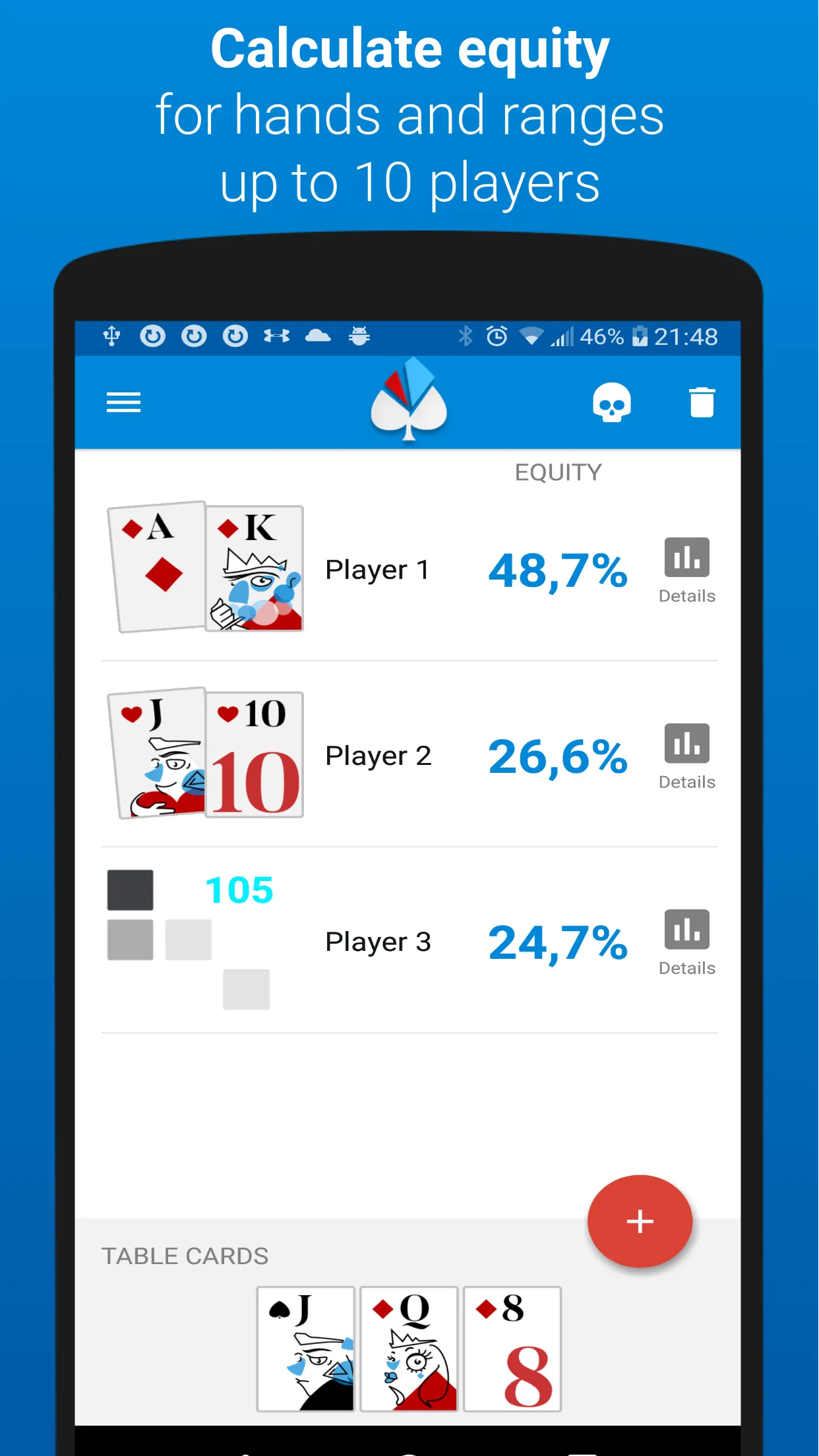 Poker calculator Holdem Lab | Indus Appstore | Screenshot