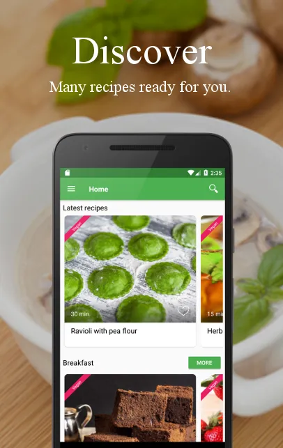 Vegetarian and vegan recipes | Indus Appstore | Screenshot