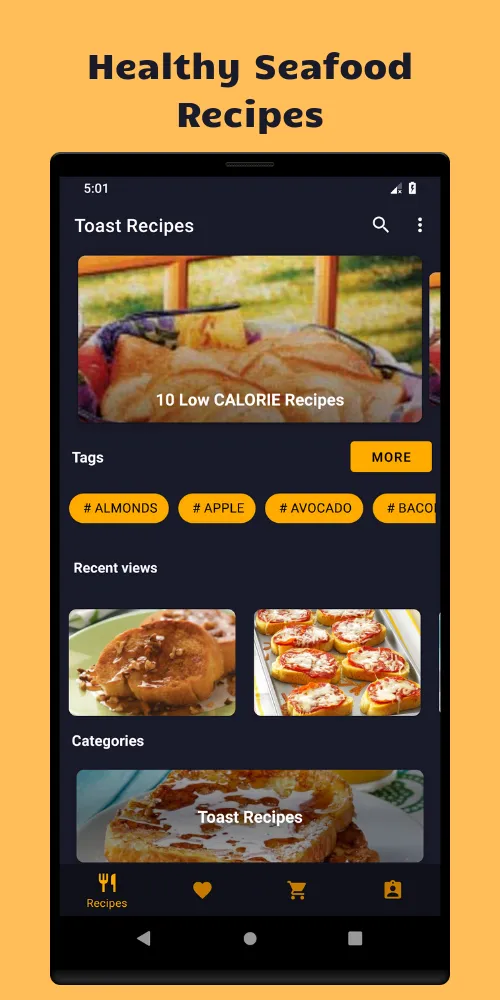 Toast-Breakfast Snacks Recipes | Indus Appstore | Screenshot