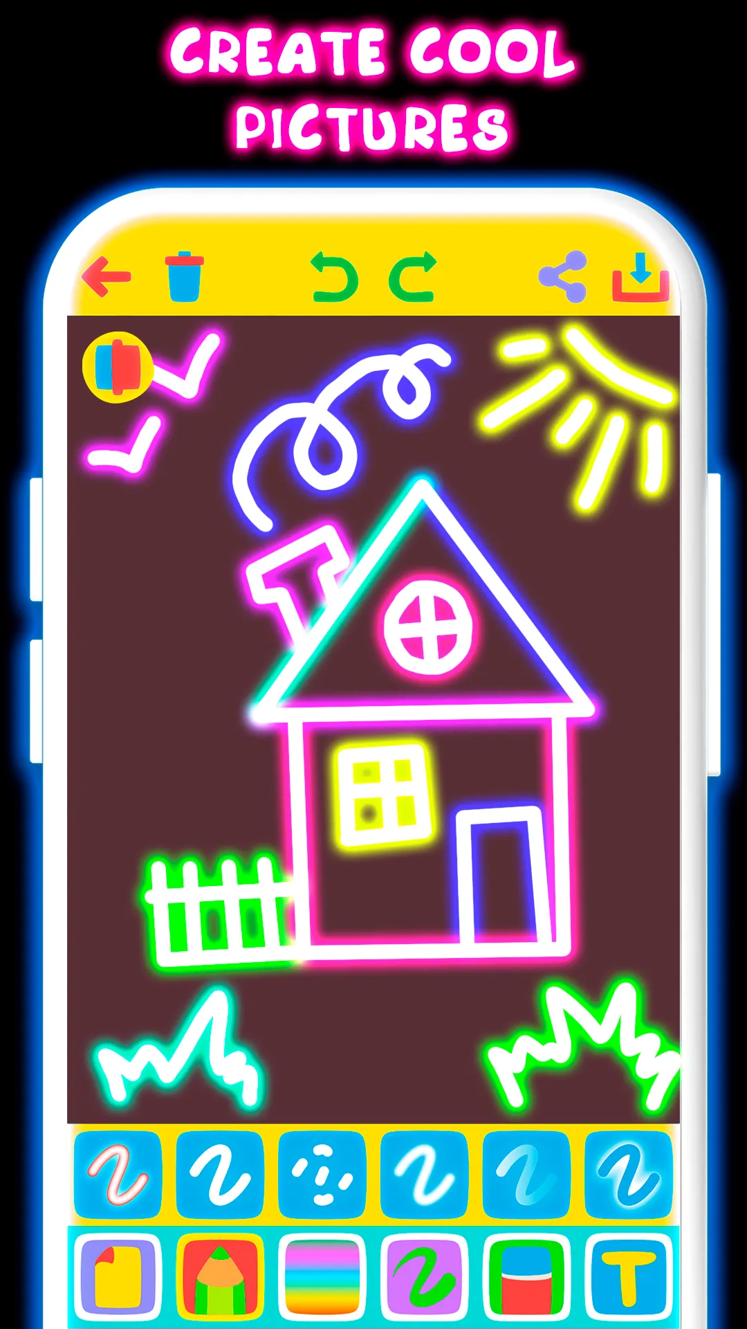 Drawing For Kids - Glow Draw | Indus Appstore | Screenshot