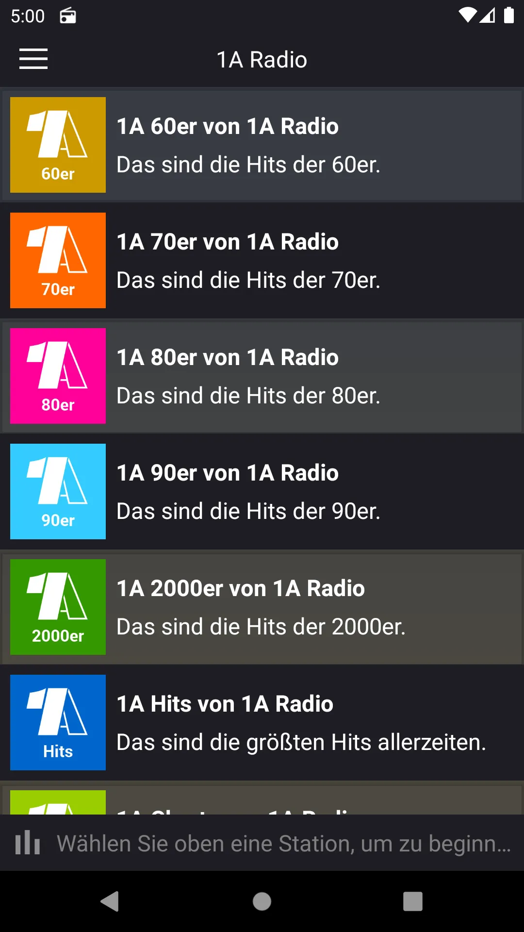 1A Radio – Radioplayer mit deu | Indus Appstore | Screenshot