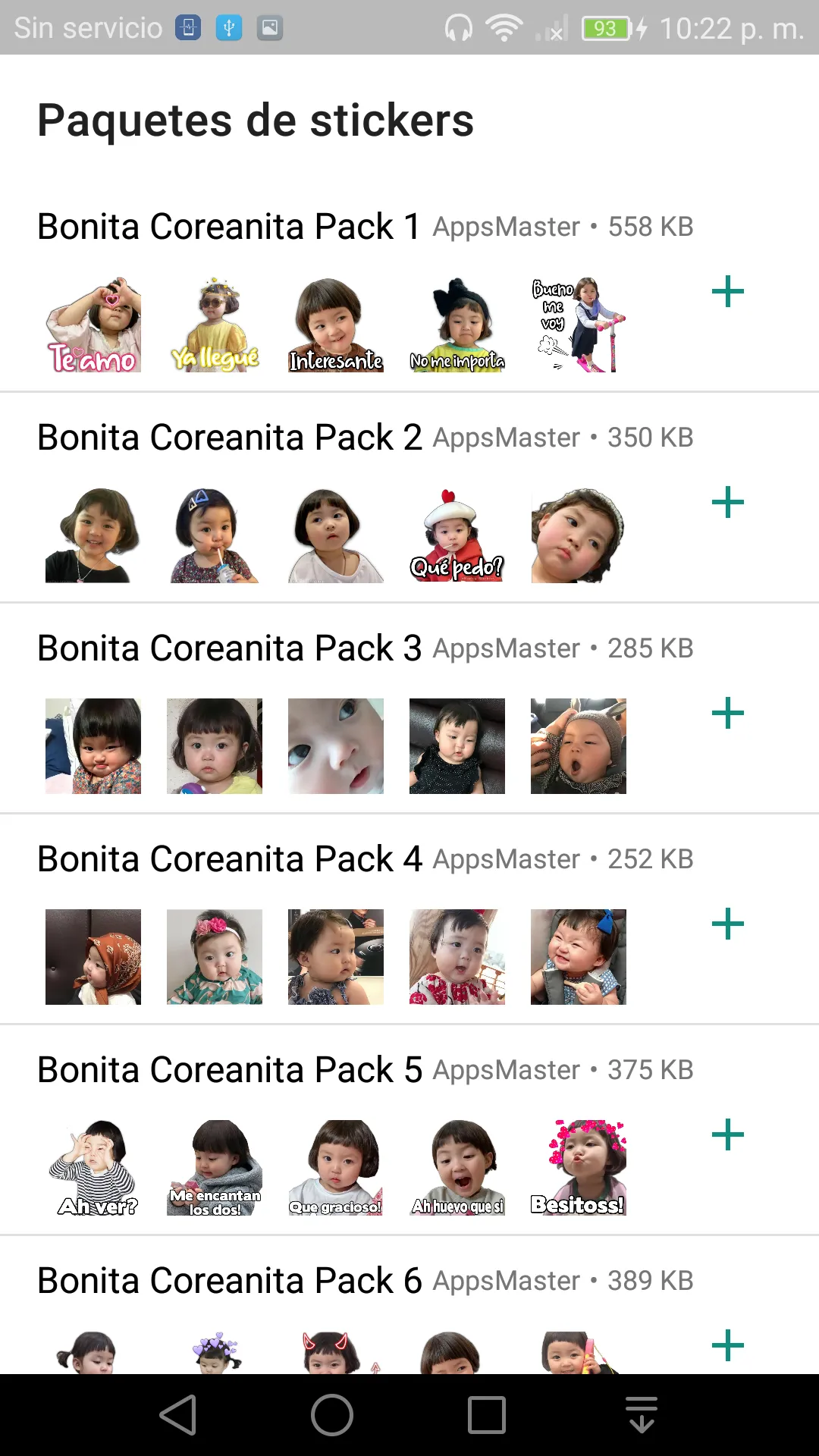 Stickers Niña Coreana Pack | Indus Appstore | Screenshot