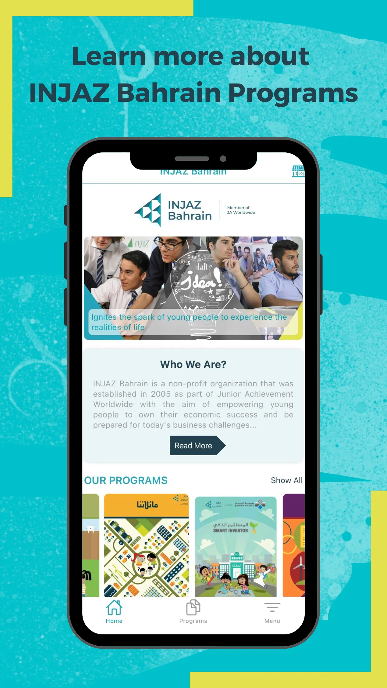 INJAZ Bahrain | Indus Appstore | Screenshot