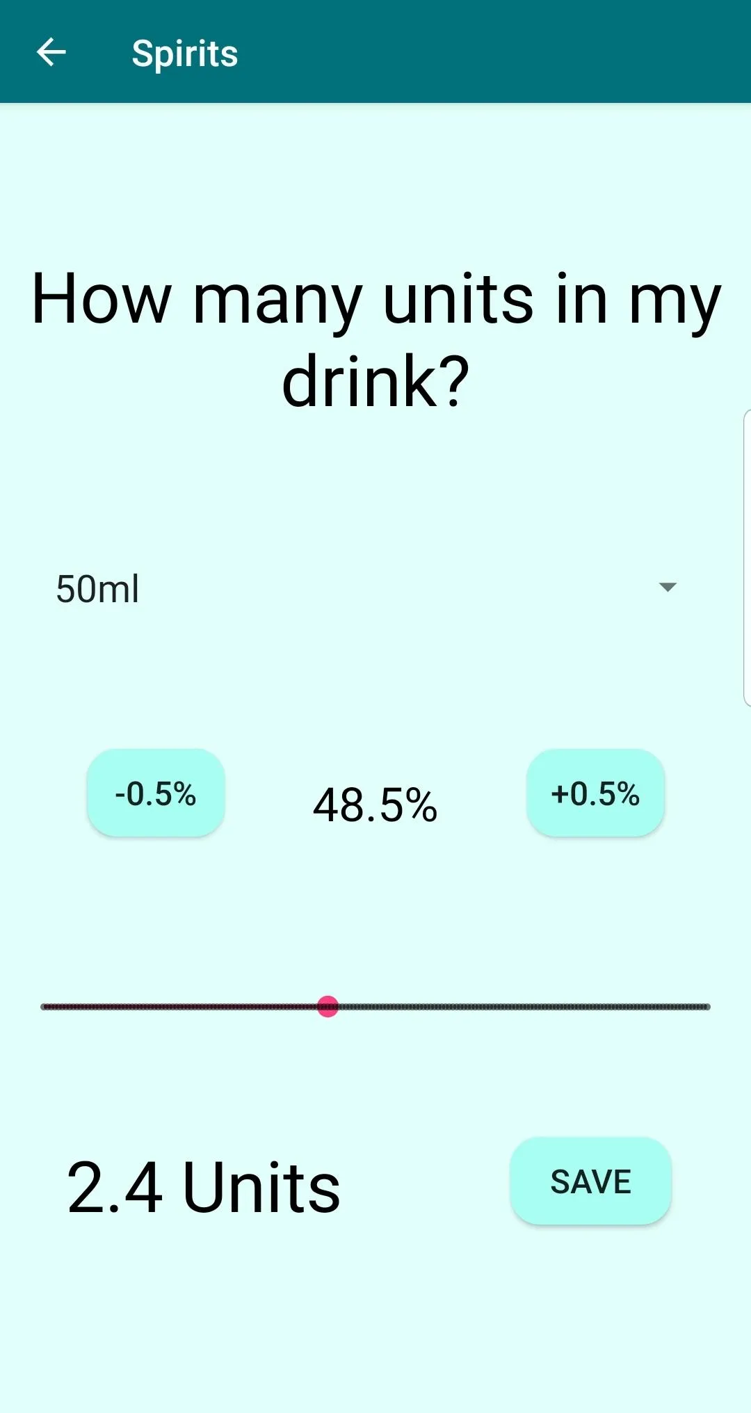 Alcohol Unit Calculator | Indus Appstore | Screenshot