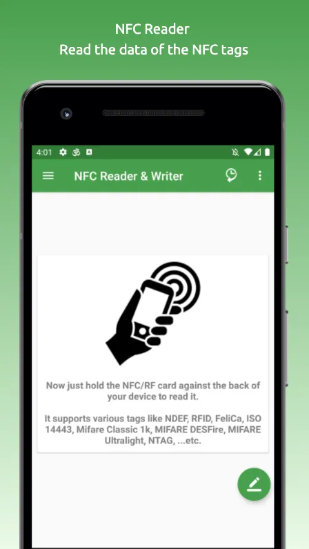 NFC/RF Reader and Writer | Indus Appstore | Screenshot