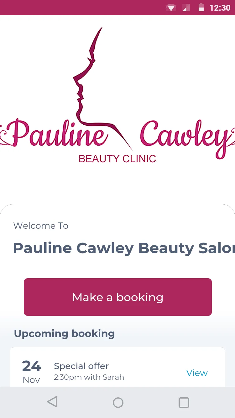 Pauline Cawley Beauty Salon | Indus Appstore | Screenshot