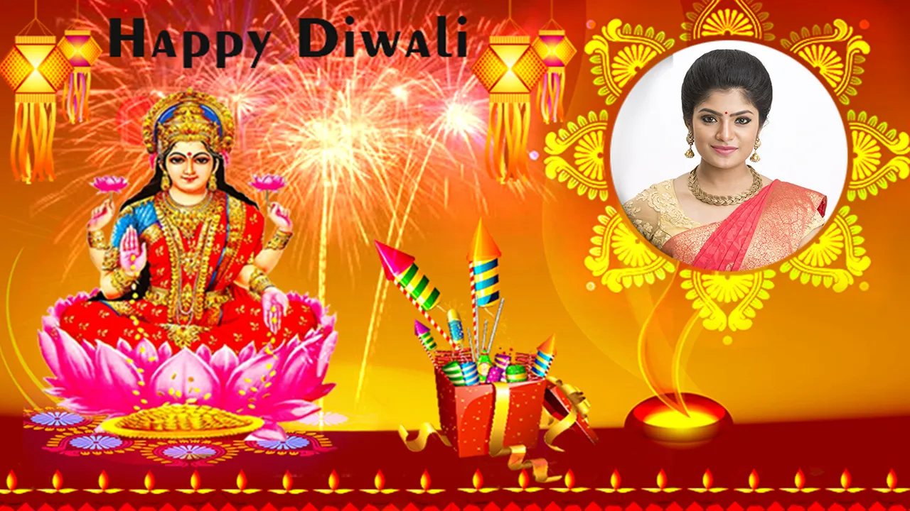 Happy Diwali Photo Frame 2024 | Indus Appstore | Screenshot