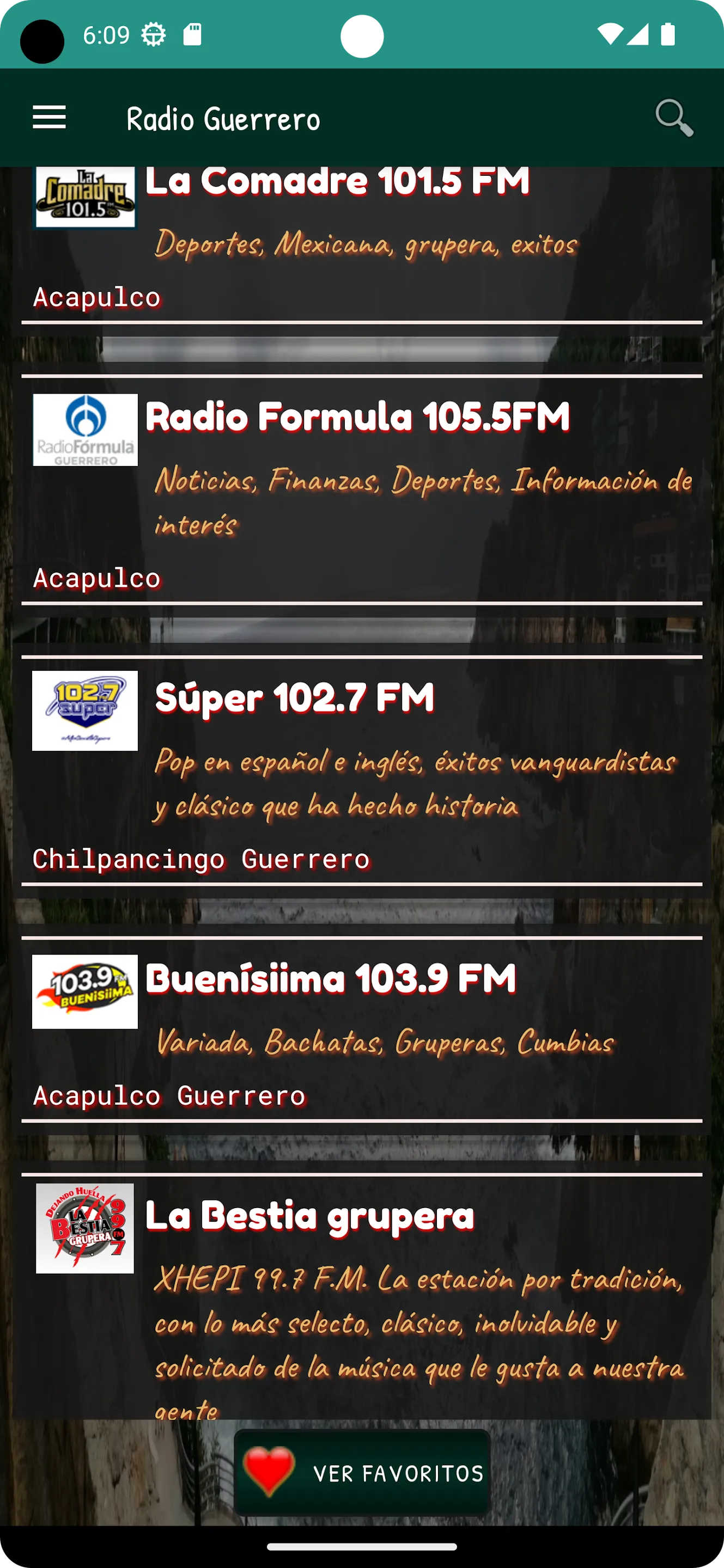 Radio Guerrero México + music | Indus Appstore | Screenshot