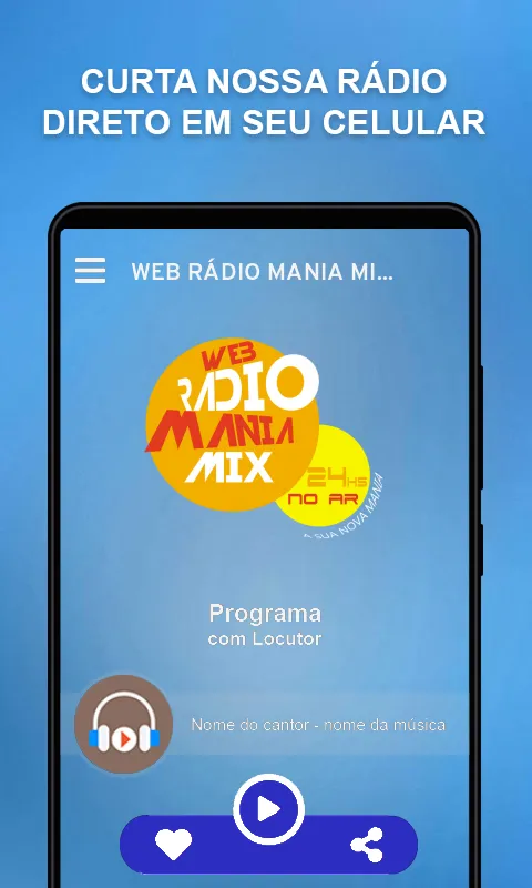 WEB RÁDIO MANIA MIX | Indus Appstore | Screenshot