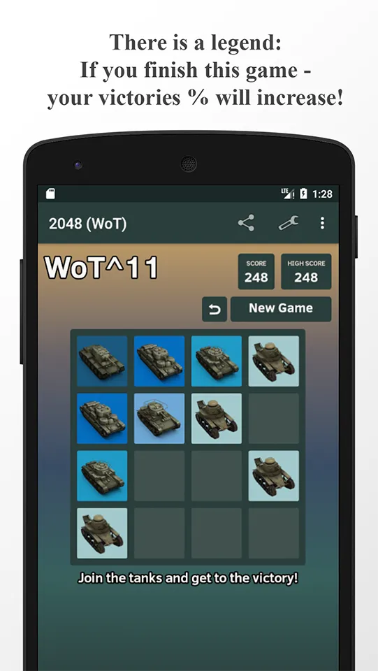 2048 (WoT) | Indus Appstore | Screenshot