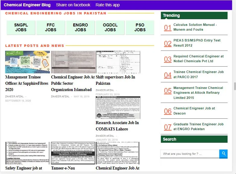 Chemical Engineering Jobs In P | Indus Appstore | Screenshot