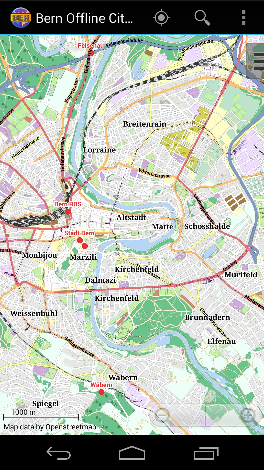 Bern Offline City Map | Indus Appstore | Screenshot