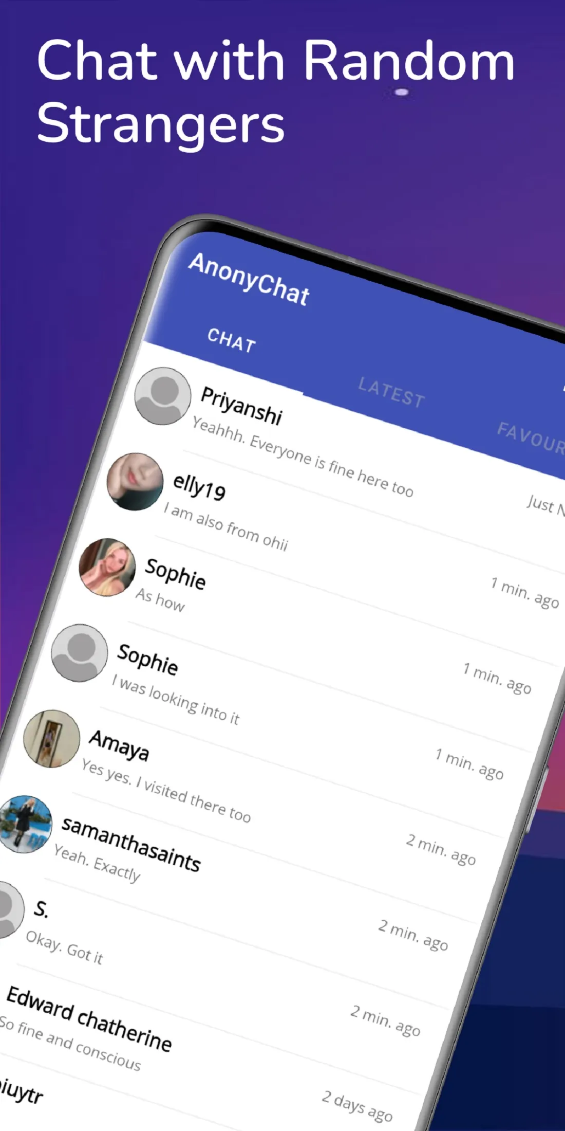 AnonyChat - Random Strangers | Indus Appstore | Screenshot