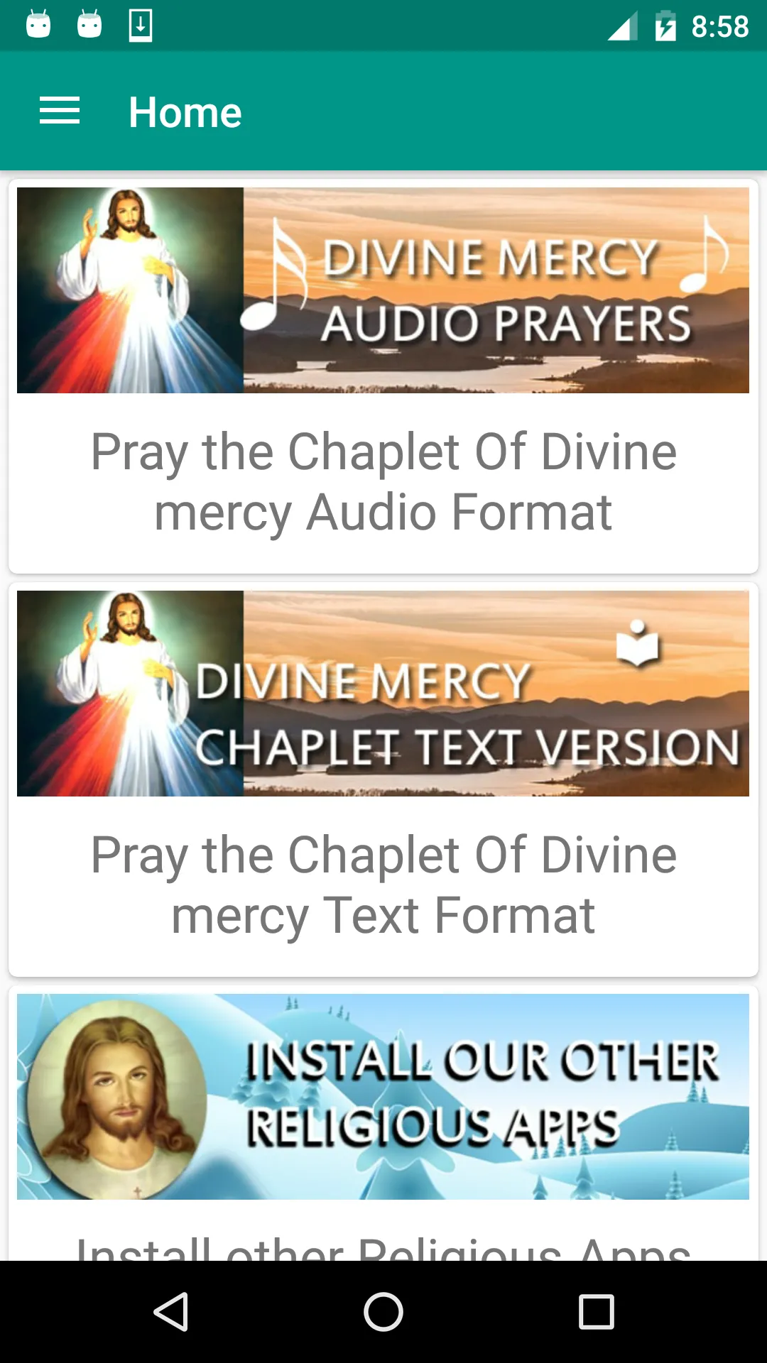 Divine Mercy Audio Prayers | Indus Appstore | Screenshot